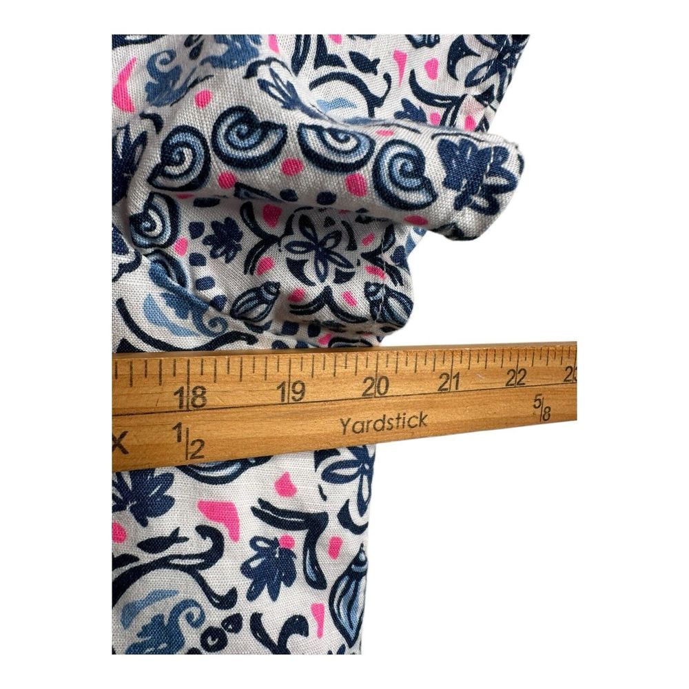 Vineyard Vines‎ Women's Flutter Sleeve Linen Blend Shift Dress - Size M Lined - Picture 11 of 13